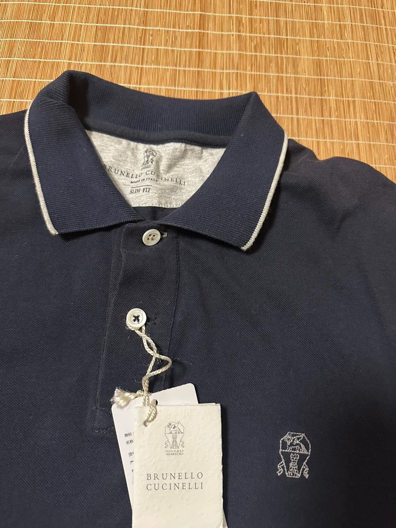Brunello Cucinelli Brunello Cucinelli Men's Polo Shirt - dmc Size US M / EU 48-50 / 2 - 6 Thumbnail