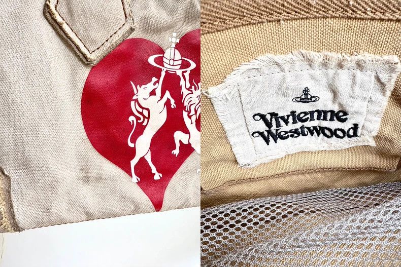Vivienne Westwood Vivienne Westwood Heart Saturn Canvas Tote - dmc Size ONE SIZE - 9 Thumbnail