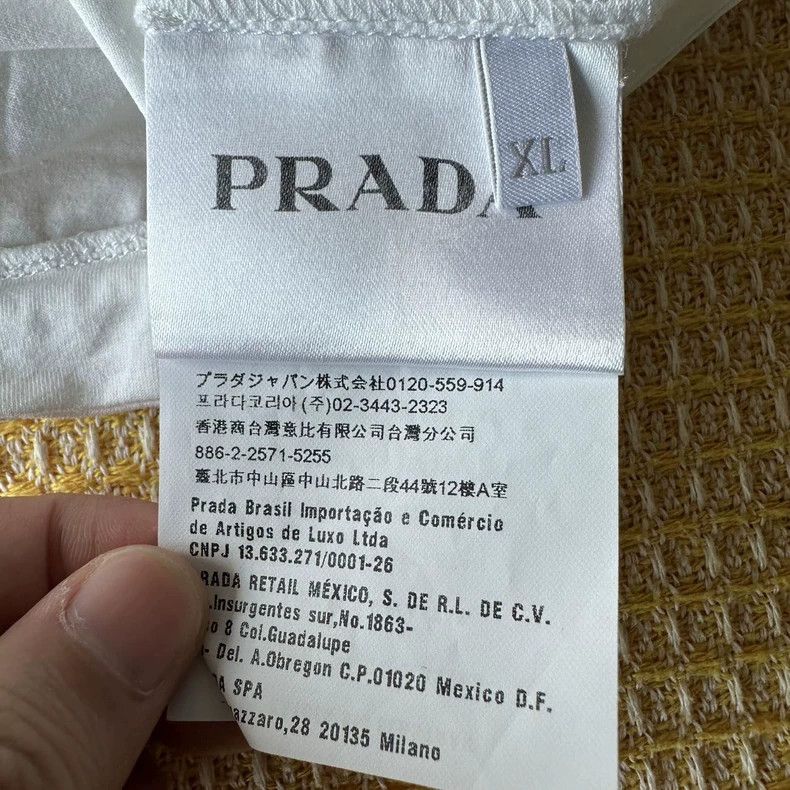Prada Prada Limited Edition White Short Sleeve Tee - dmc Size US XL / EU 56 / 4 - 6 Thumbnail