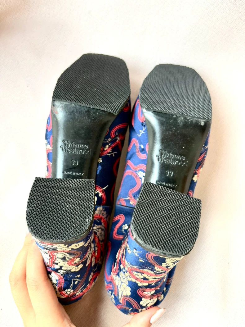 Vivienne Westwood Vivienne Westwood Blue Silk Floral Heels - dmc Size US 8.5 / EU 41-42 - 8 Thumbnail