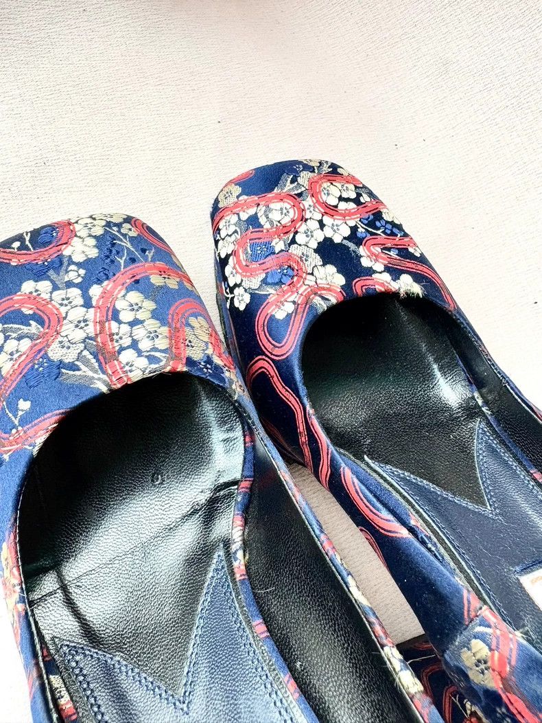 Vivienne Westwood Vivienne Westwood Blue Silk Floral Heels - dmc Size US 8.5 / EU 41-42 - 4 Thumbnail