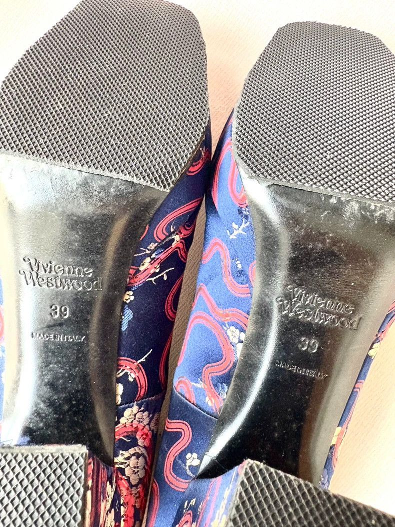 Vivienne Westwood Vivienne Westwood Blue Silk Floral Heels - dmc Size US 8.5 / EU 41-42 - 9 Thumbnail
