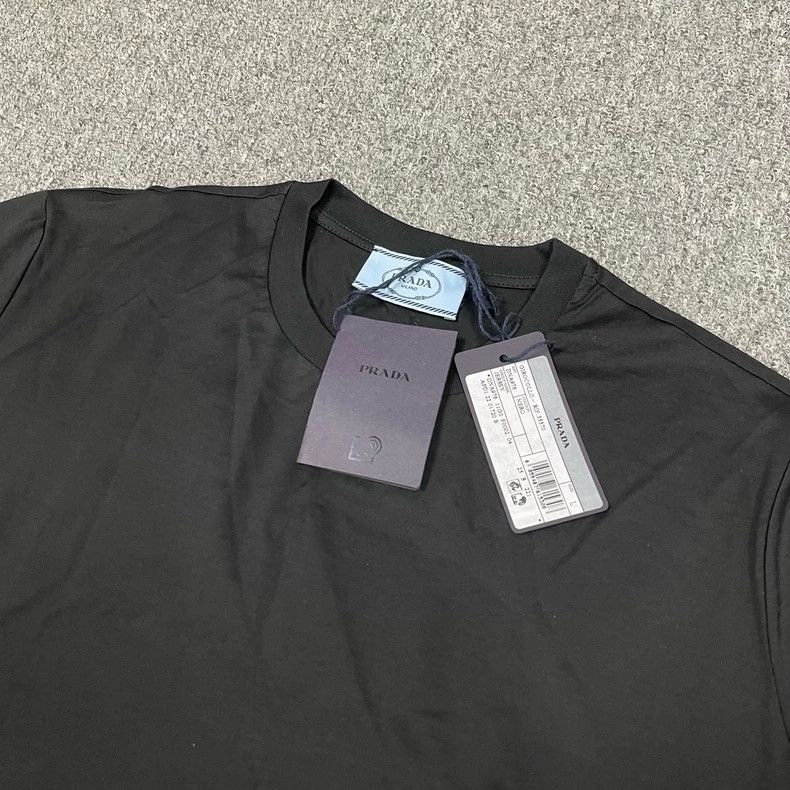 Prada Prada Black Basic Short Sleeve T-shirt - dmc Size US L / EU 52-54 / 3 - 2 Thumbnail