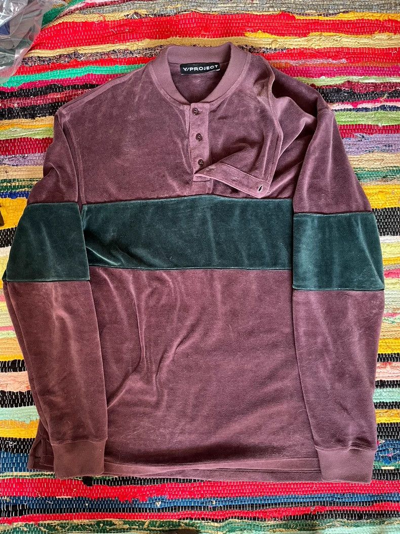 Y/Project Y/PROJECT Velour Long Sleeve Sweatshirt - dmc Size US S / EU 44-46 / 1 - 2 Thumbnail