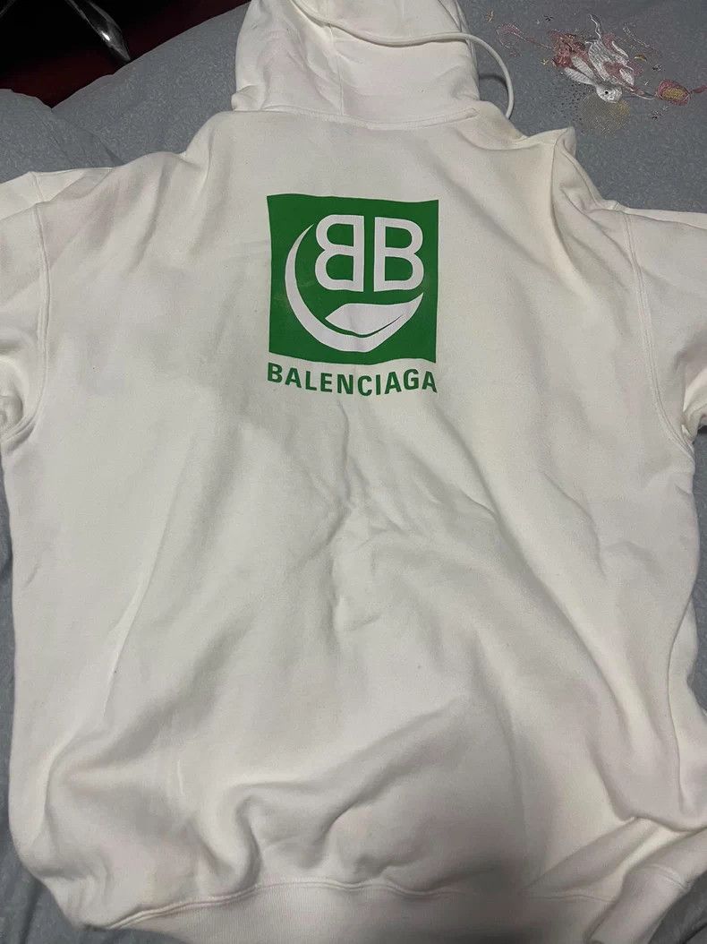 Balenciaga Balenciaga White Eco Hoodie S - dmc Size US S / EU 44-46 / 1 - 3 Thumbnail