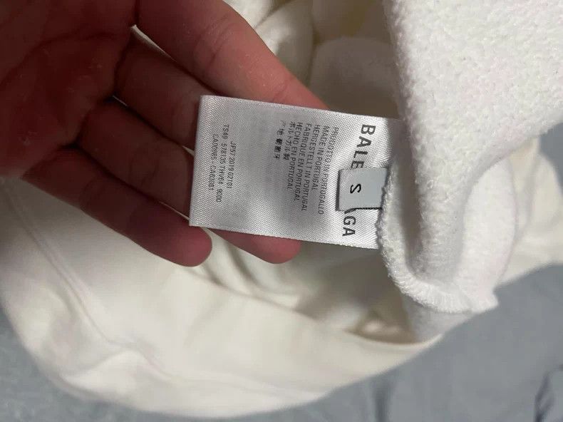 Balenciaga Balenciaga White Eco Hoodie S - dmc Size US S / EU 44-46 / 1 - 6 Thumbnail