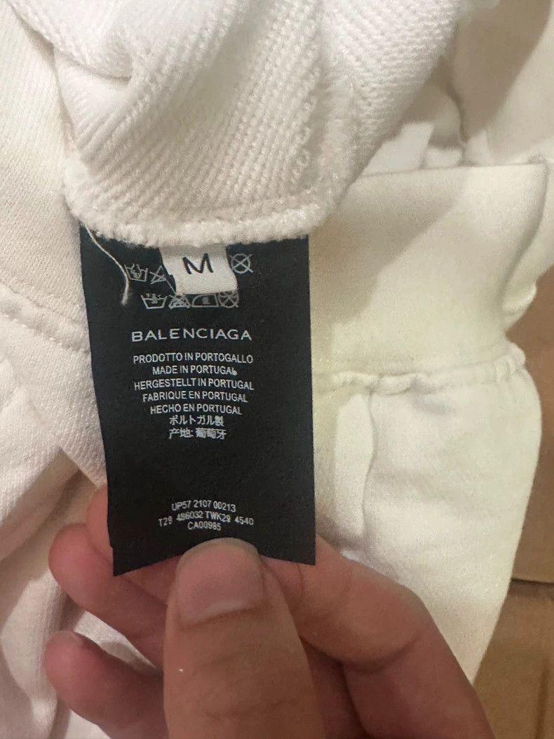 Balenciaga Balenciaga White Hoodie M - dmc Size US M / EU 48-50 / 2 - 5 Thumbnail