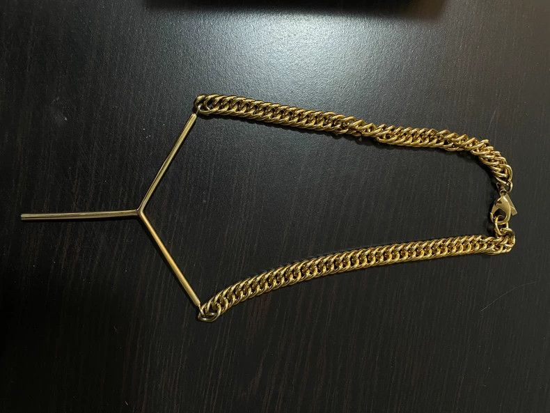Y/Project Y Project Gold Y Logo Chunky Necklace - dmc Size ONE SIZE - 2 Thumbnail