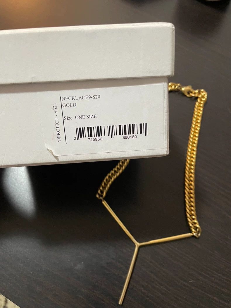 Y/Project Y Project Gold Y Logo Chunky Necklace - dmc Size ONE SIZE - 5 Thumbnail