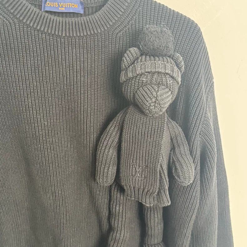 Louis Vuitton LV Classic Black Doll Knit Sweater M - dmc Size US M / EU 48-50 / 2 - 5 Thumbnail