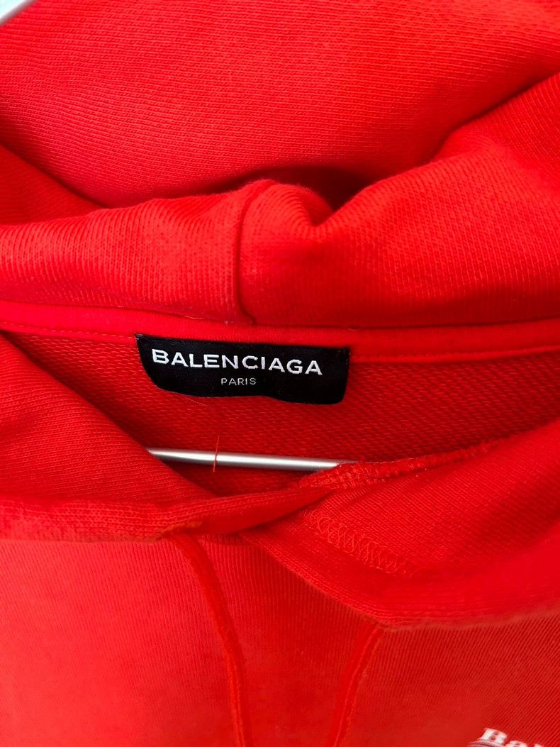Balenciaga Balenciaga Red Oversized Hoodie S - dmc Size US S / EU 44-46 / 1 - 3 Thumbnail
