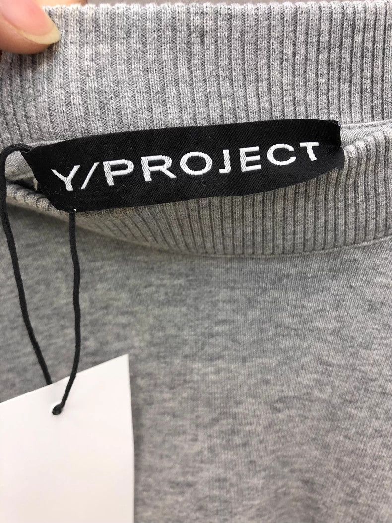 Y/Project Y/PROJECT Gray Oversized Sweatshirt XXS - dmc Size US XXS / EU 40 - 3 Thumbnail