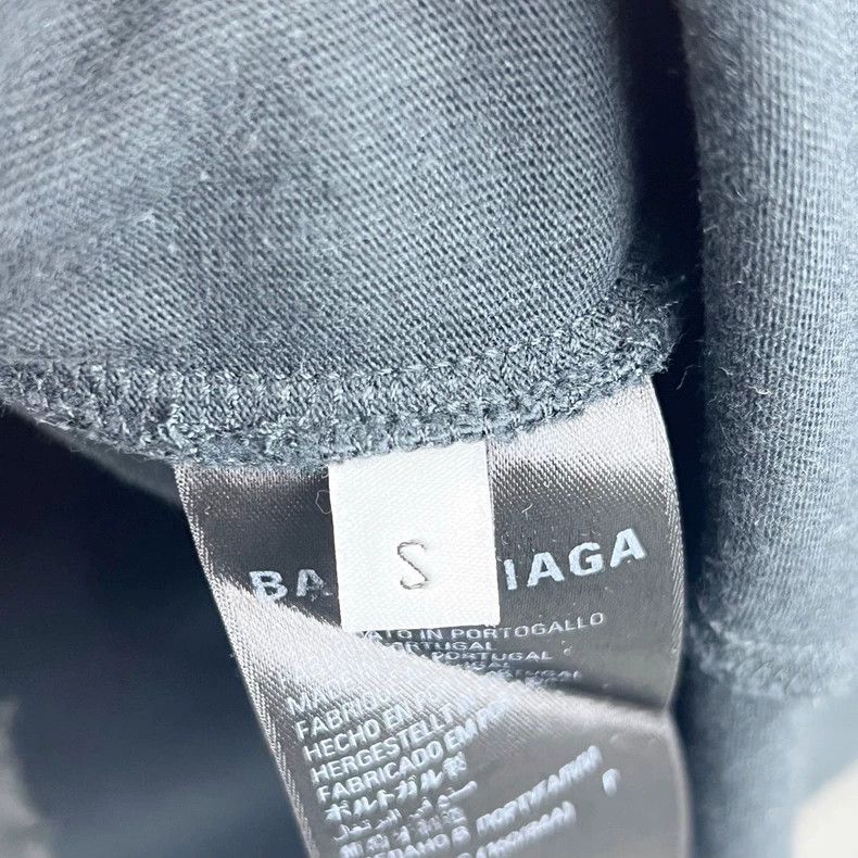 Balenciaga Balenciaga Black Logo Short Sleeve Tee - dmc Size US S / EU 44-46 / 1 - 4 Thumbnail