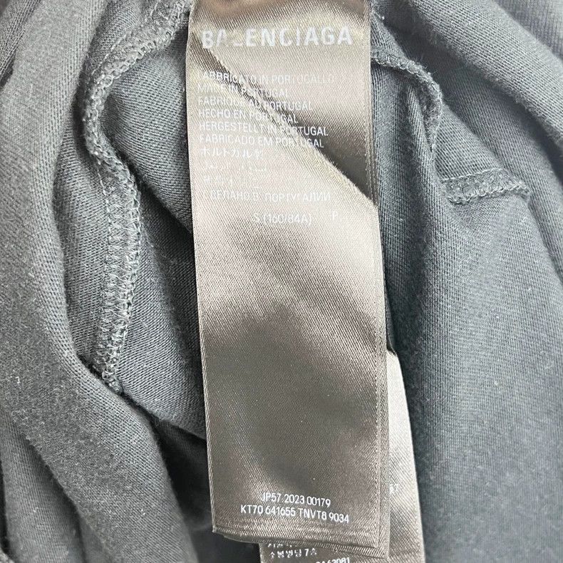 Balenciaga Balenciaga Black Logo Short Sleeve Tee - dmc Size US S / EU 44-46 / 1 - 5 Thumbnail