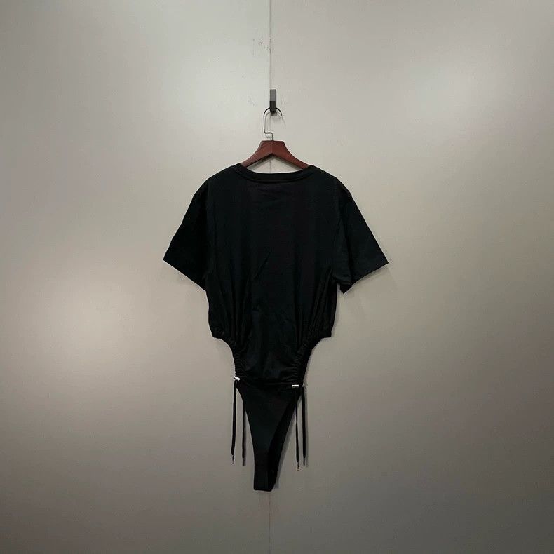 Y/Project Y/PROJECT Black Logo Embroidered Bodysuit - dmc Size US 38 / EU 54 - 3 Thumbnail