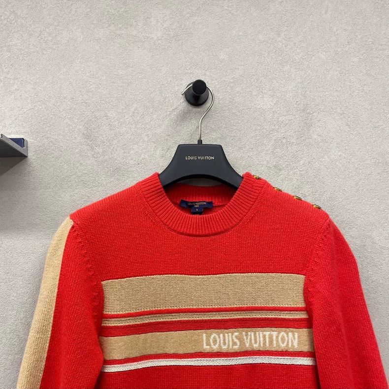 Louis Vuitton Louis Vuitton Red Knit Dress S - dmc Size US S / EU 44-46 / 1 - 4 Thumbnail