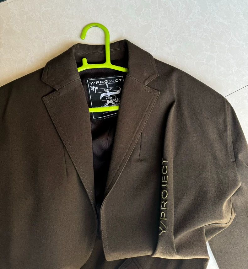 Y/Project Y/PROJECT Pad Shoulder Pleated Blazer - dmc Size US L / EU 52-54 / 3 - 4 Thumbnail