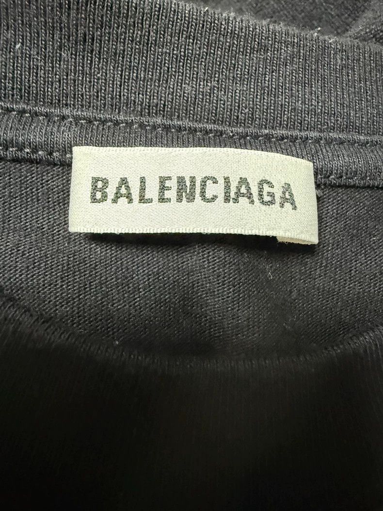Balenciaga Balenciaga Women's Black Short Sleeve T-shirt L - dmc Size US L / EU 52-54 / 3 - 3 Thumbnail