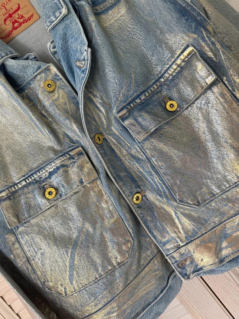 Y/Project Y/Project Metallic Coated Denim Jacket - dmc Size US XS / EU 42 / 0 - 3 Thumbnail