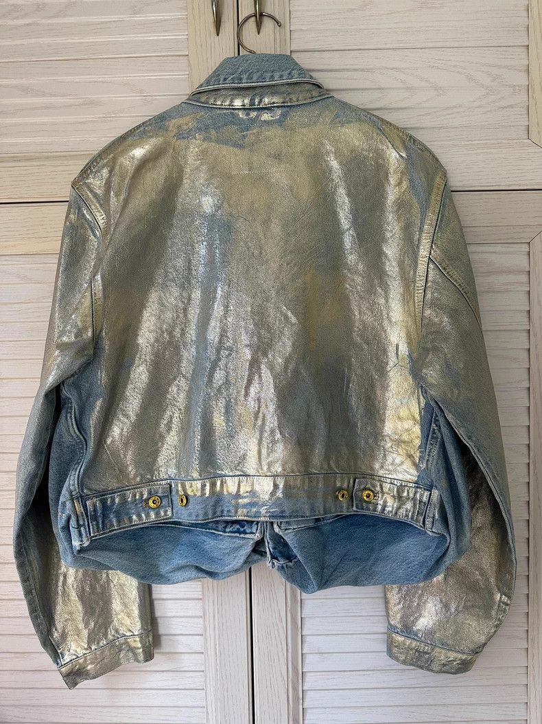 Y/Project Y/Project Metallic Coated Denim Jacket - dmc Size US XS / EU 42 / 0 - 4 Thumbnail