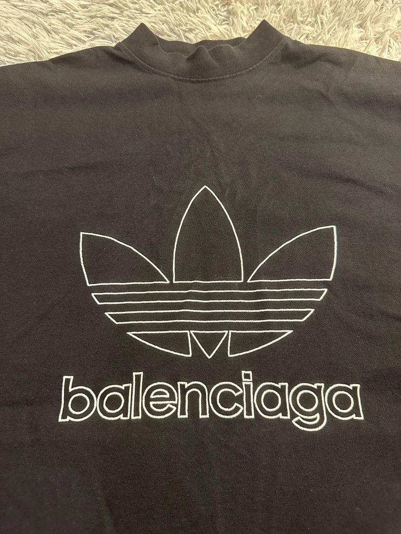 Balenciaga Balenciaga x Adidas Short Sleeve Tee - dmc Size US L / EU 52-54 / 3 - 3 Thumbnail