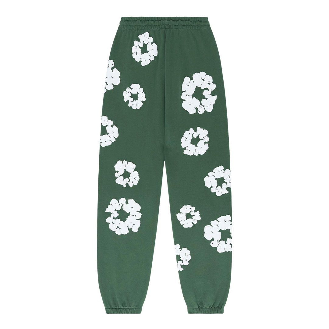 DENIM TEARS The Cotton Wreath Sweatpants 'Green' Size US 34 / EU 50 - 2 Thumbnail