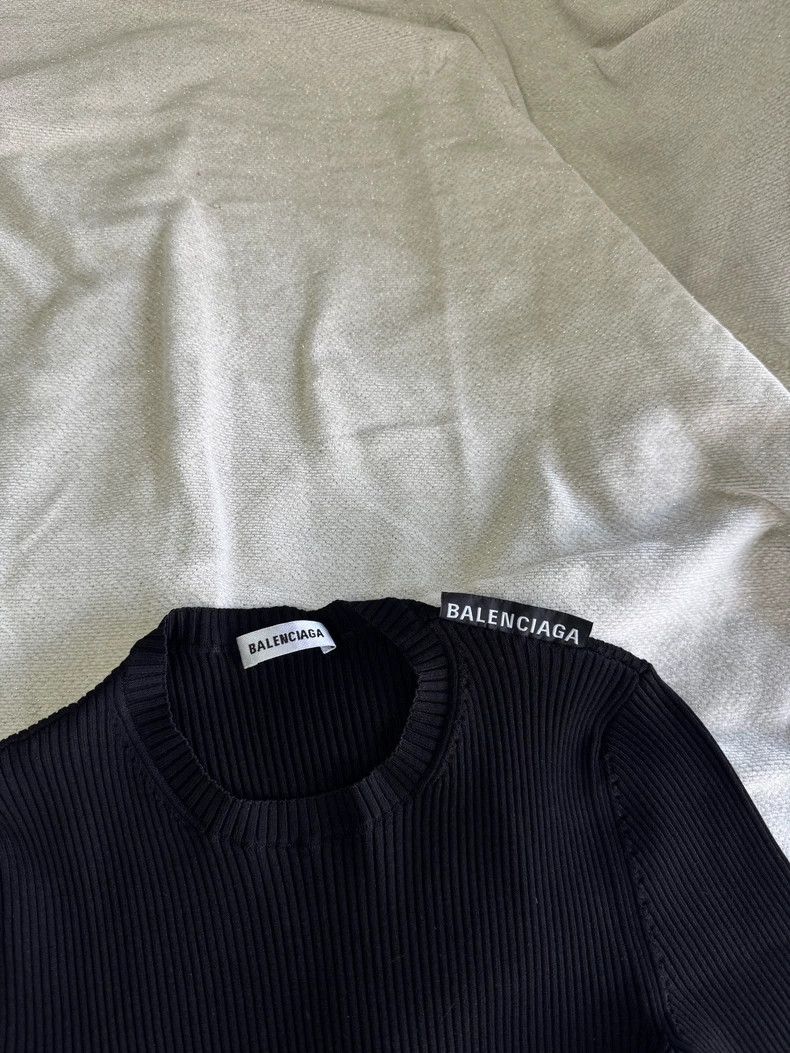 Balenciaga Balenciaga Black Ribbed Base Layer S - dmc Size US S / EU 44-46 / 1 - 2 Thumbnail