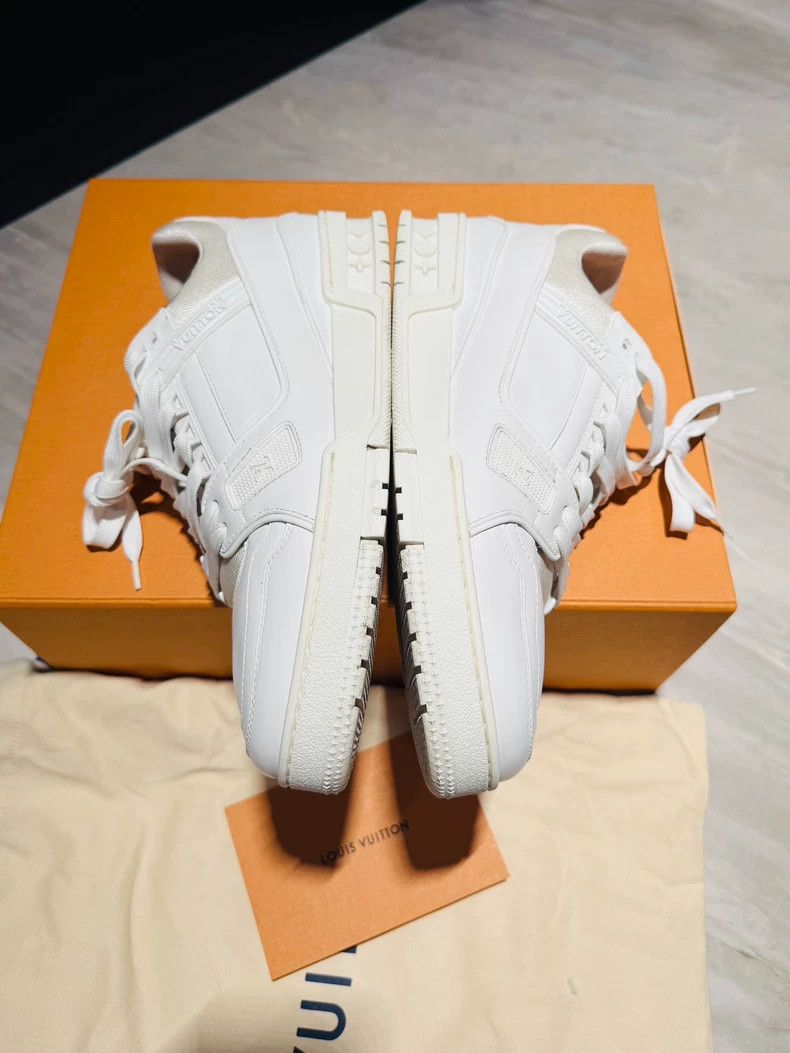 Louis Vuitton Louis Vuitton Trainer White Lowtop Sneakers - dmc Size US 7 / EU 40 - 8 Thumbnail