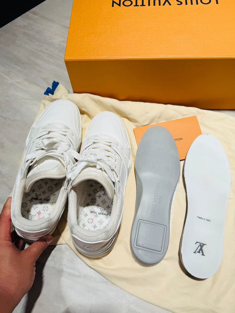 Louis Vuitton Louis Vuitton Trainer White Lowtop Sneakers - dmc Size US 7 / EU 40 - 9 Thumbnail