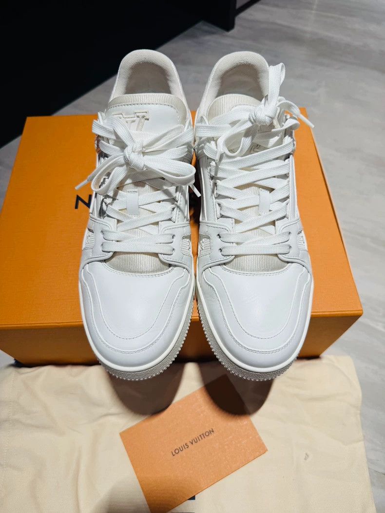 Louis Vuitton Louis Vuitton Trainer White Lowtop Sneakers - dmc Size US 7 / EU 40 - 3 Thumbnail