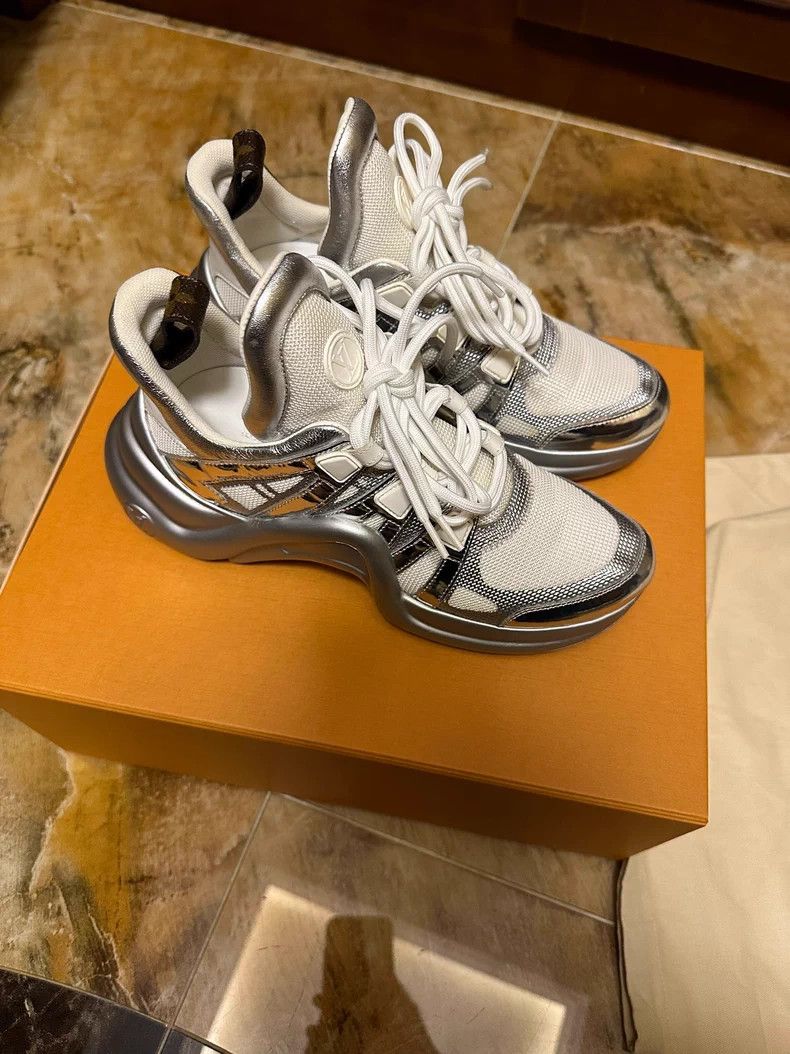 Louis Vuitton Louis Vuitton Archlight Silver Sneakers - dmc Size US 6.5 / EU 39-40 - 5 Thumbnail