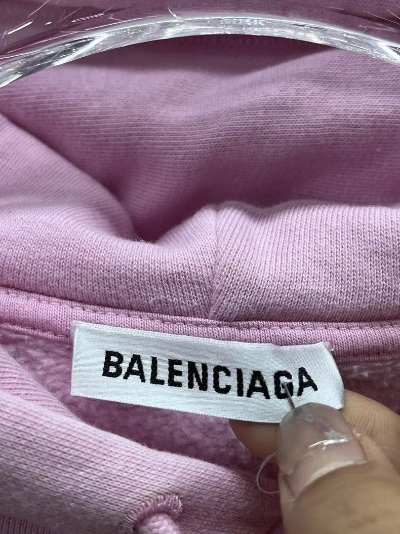 Balenciaga Balenciaga Pink Logo Hoodie XS - dmc Size US XS / EU 42 / 0 - 3 Thumbnail