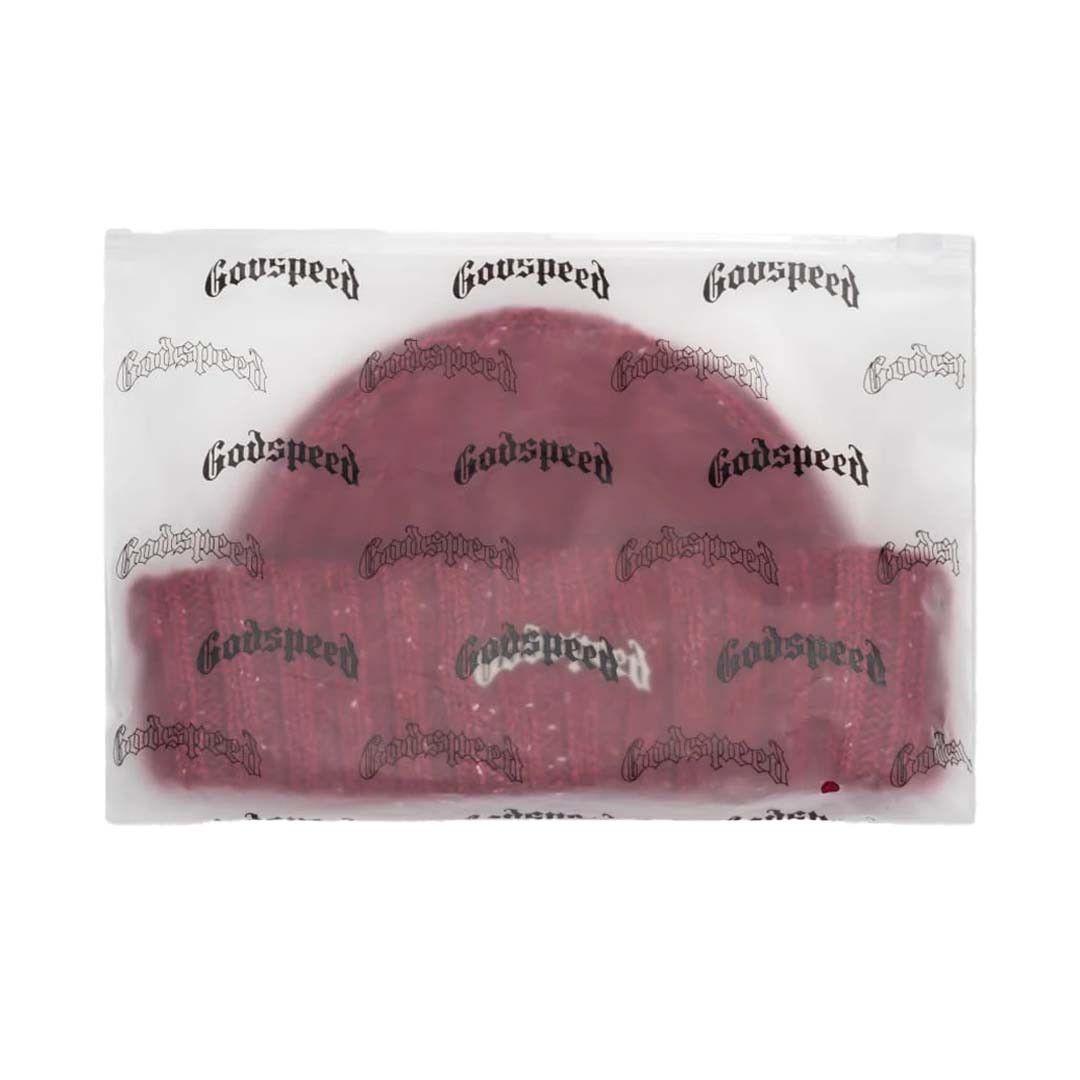 Godspeed OG Logo Emblem Beanie Burgundy Speckle Size ONE SIZE - 3 Thumbnail
