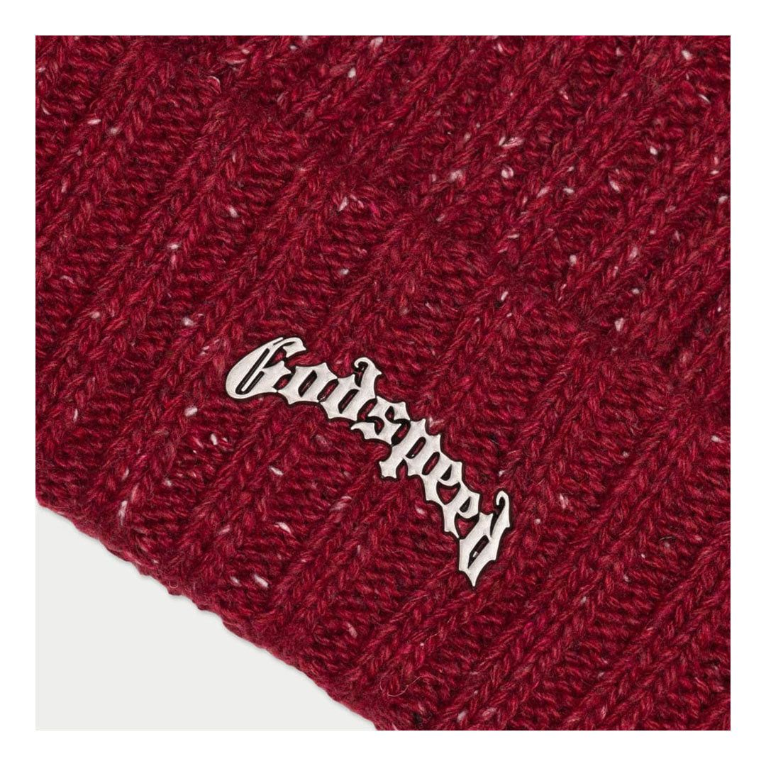 Godspeed OG Logo Emblem Beanie Burgundy Speckle Size ONE SIZE - 2 Thumbnail