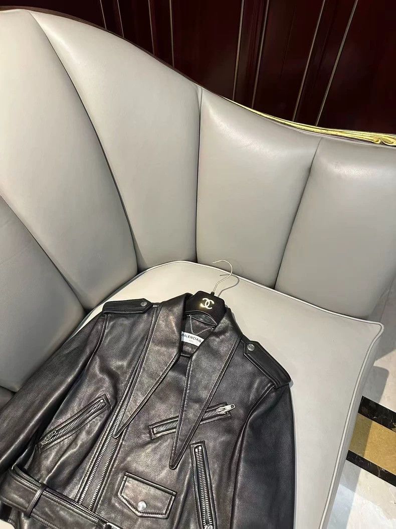 Balenciaga Balenciaga Leather Jacket Size 38 - dmc Size US S / EU 44-46 / 1 - 4 Thumbnail