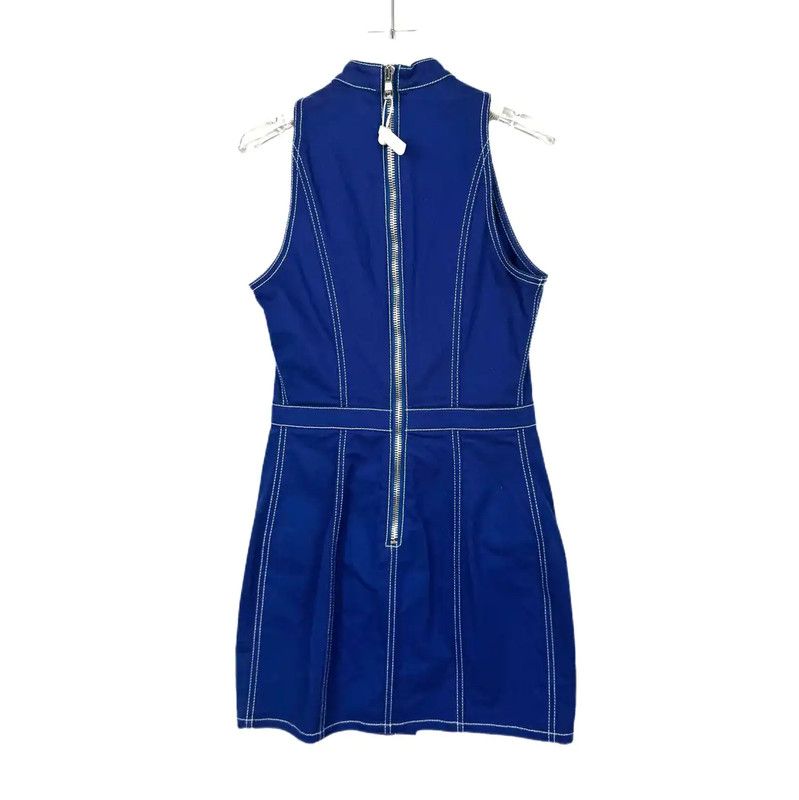 Balmain Balmain Women's Blue Cotton Dress 0089 Size M / US 6-8 / IT 42-44 - 2 Thumbnail