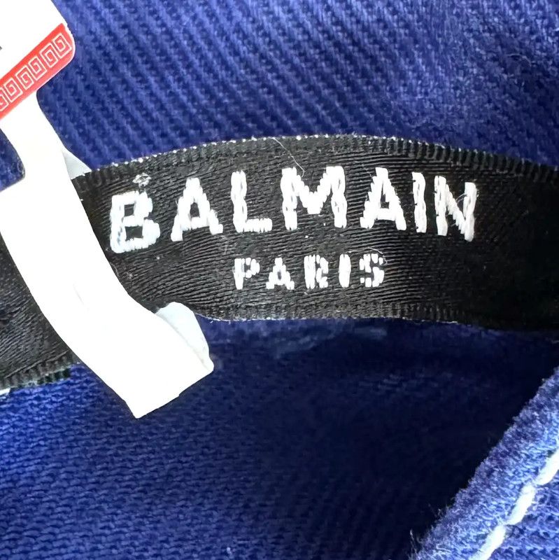 Balmain Balmain Women's Blue Cotton Dress 0089 Size M / US 6-8 / IT 42-44 - 4 Thumbnail