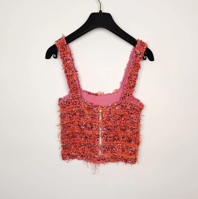 Balmain Balmain Pink Cotton Women's T-Shirt 0089 Size M / US 6-8 / IT 42-44 - 2 Thumbnail