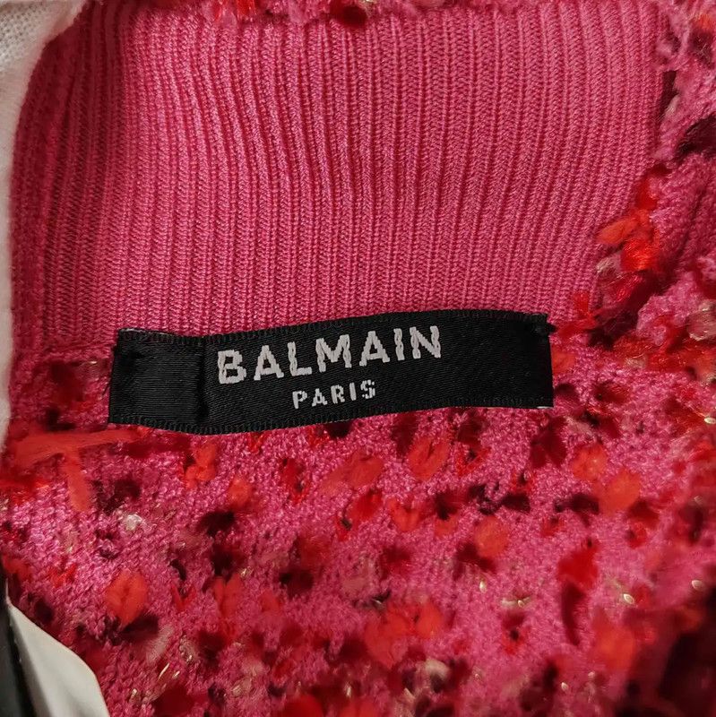 Balmain Balmain Pink Cotton Women's T-Shirt 0089 Size M / US 6-8 / IT 42-44 - 4 Thumbnail