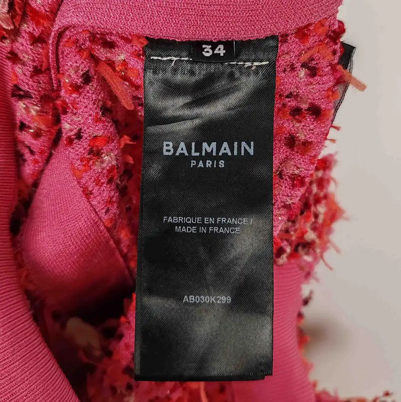 Balmain Balmain Pink Cotton Women's T-Shirt 0089 Size M / US 6-8 / IT 42-44 - 5 Thumbnail