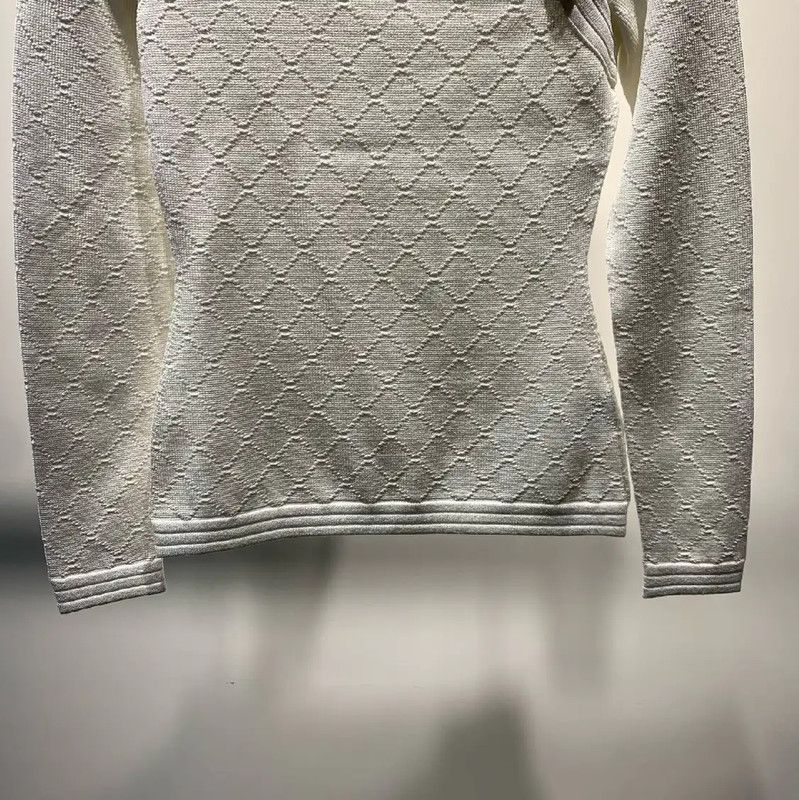Balmain Balmain White Cotton Pullover Sweater for Women 0089 Size ONE SIZE - 4 Thumbnail
