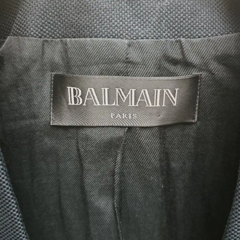 Balmain Balmain Black Cotton Women's Cardigan M 0089 Size M / US 6-8 / IT 42-44 - 2 Thumbnail
