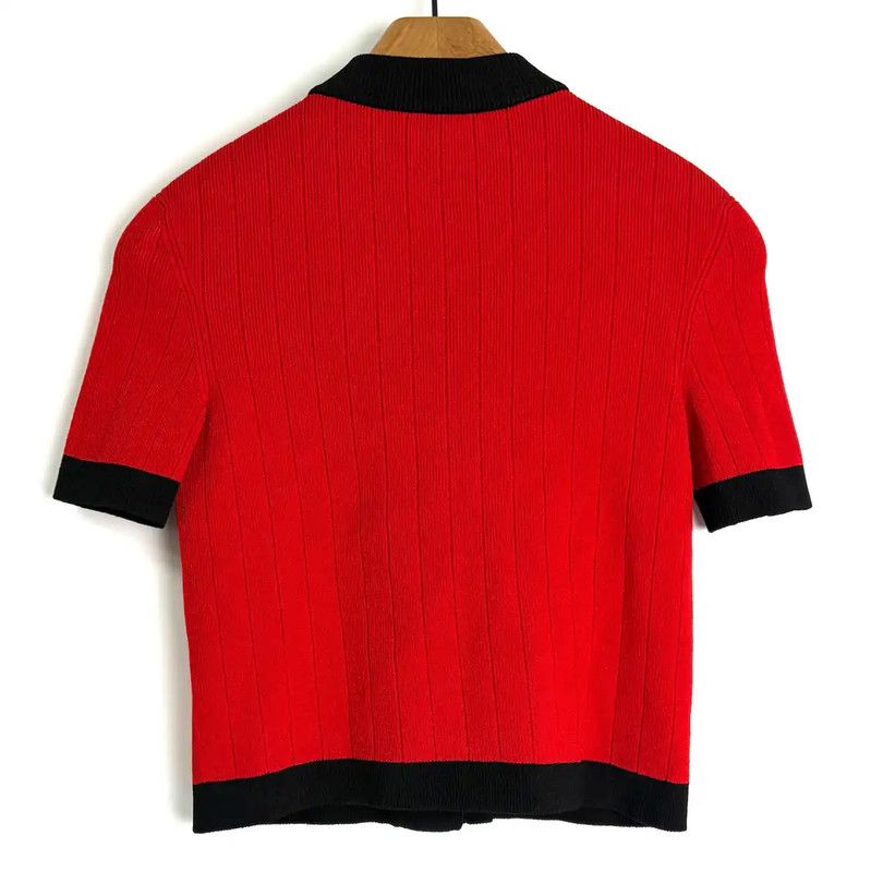 Balmain Balmain Red Short Sleeve Women's T-Shirt 0089 Size ONE SIZE - 2 Thumbnail