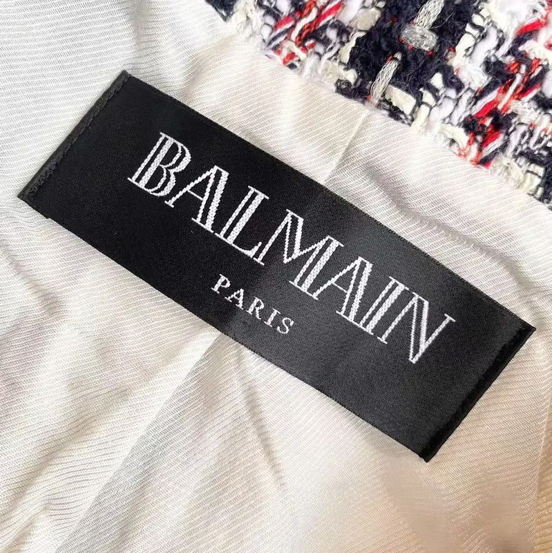 Balmain Balmain Multicolor Fiber Women's Jacket 0089 Size ONE SIZE - 5 Thumbnail