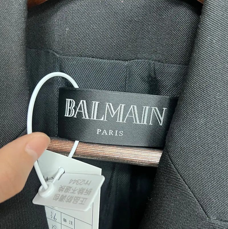 Balmain Balmain Black Wool Women's Jacket 0089 Size S / US 4 / IT 40 - 4 Thumbnail