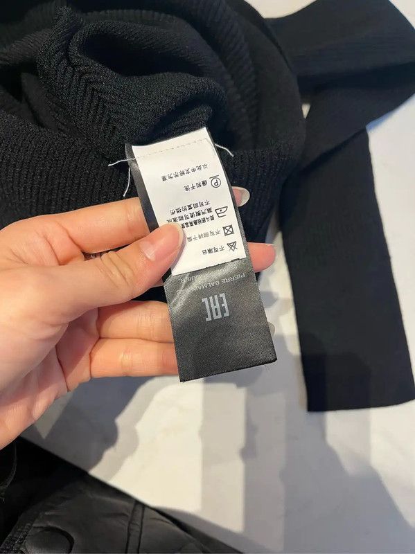 Balmain Balmain Black Women's Dress Size S 0089 Size S / US 4 / IT 40 - 9 Thumbnail