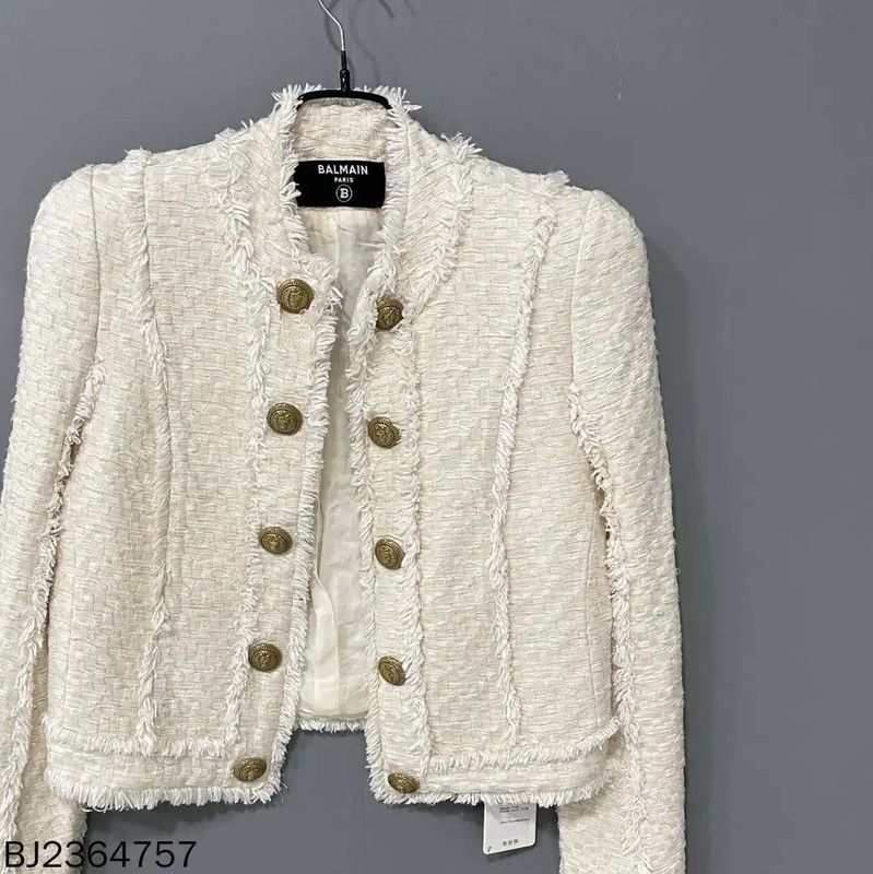 Balmain Balmain White Women's Jacket 0089 Size ONE SIZE - 2 Thumbnail