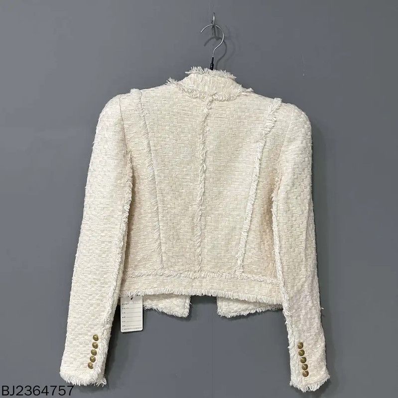 Balmain Balmain White Women's Jacket 0089 Size ONE SIZE - 3 Thumbnail