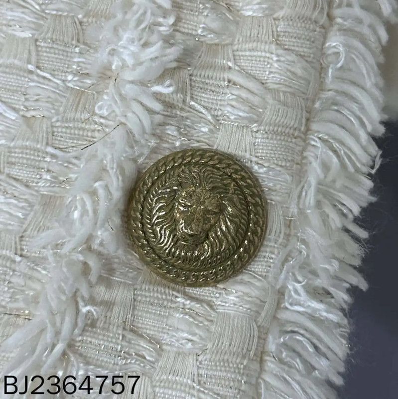 Balmain Balmain White Women's Jacket 0089 Size ONE SIZE - 6 Thumbnail