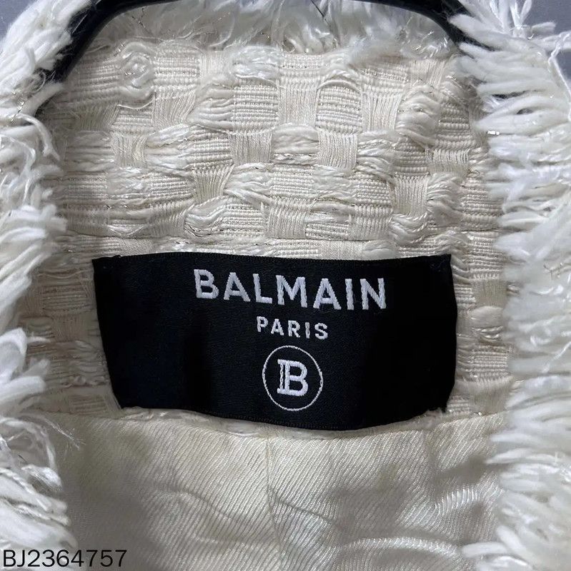 Balmain Balmain White Women's Jacket 0089 Size ONE SIZE - 5 Thumbnail